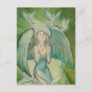 Postal Ángel de la paz