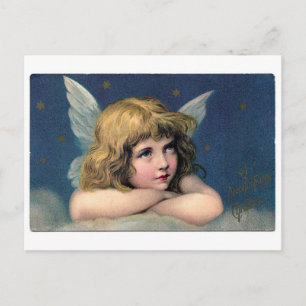 Postal Ángel de la vendimia
