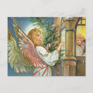 Postal Ángel de la vendimia