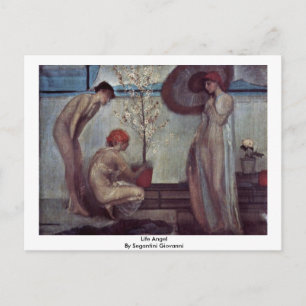 Postal Ángel De La Vida De Segantini Giovanni