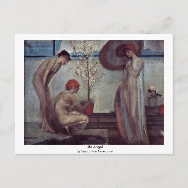 Postal Ángel De La Vida De Segantini Giovanni (Anverso)
