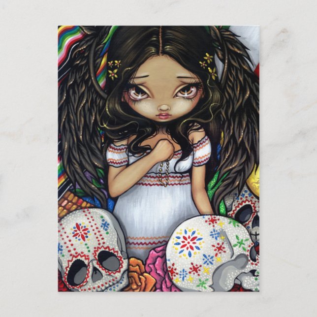 Postal "Ángel de los Muertos" (Anverso)
