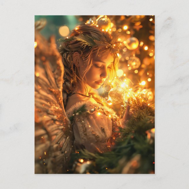 Postal Ángel de Navidad Celestial Joy (Anverso)