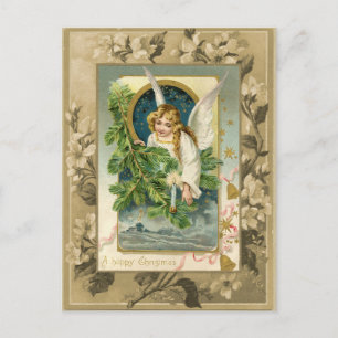 Postal Ángel de Navidad Reproducción Vintage