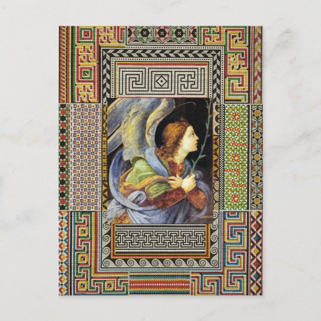 Postal ANGEL de navidades por FILIPPINO LIPPI (Anverso)