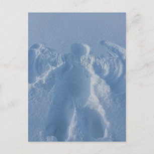 Postal ángel de nevoso