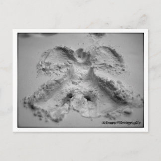 Postal Ángel de nieve