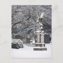 Postal Ángel de nieve