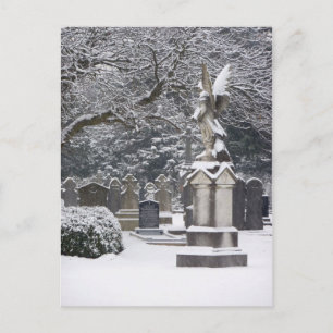 Postal Ángel de nieve