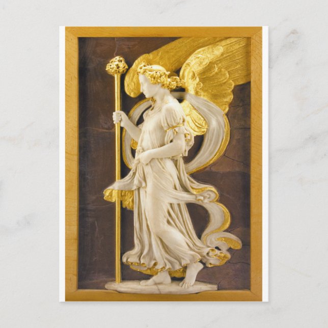 Postal Ángel de oro (Anverso)