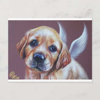 Postal Ángel de oro