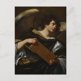Postal Ángel de Pascua de Simon Vouet