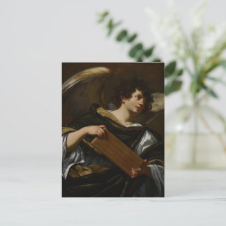 Postal Ángel de Pascua de Simon Vouet