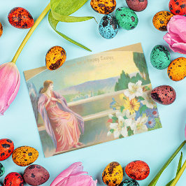 Postal Ángel de Pascua Vintage
