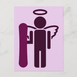 Postal ángel de tabla.