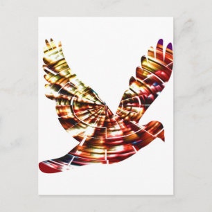 Postal Angel Dove - Sonda de energía cósmica roja