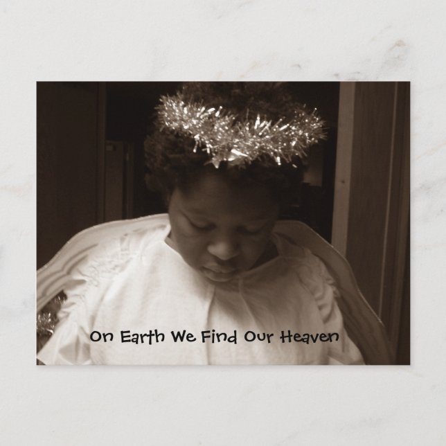 Postal Ángel en la tierra (Anverso)