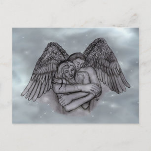 Postal Ángel Eros enamorado