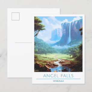 Postal Angel Falls Venezuela Travel