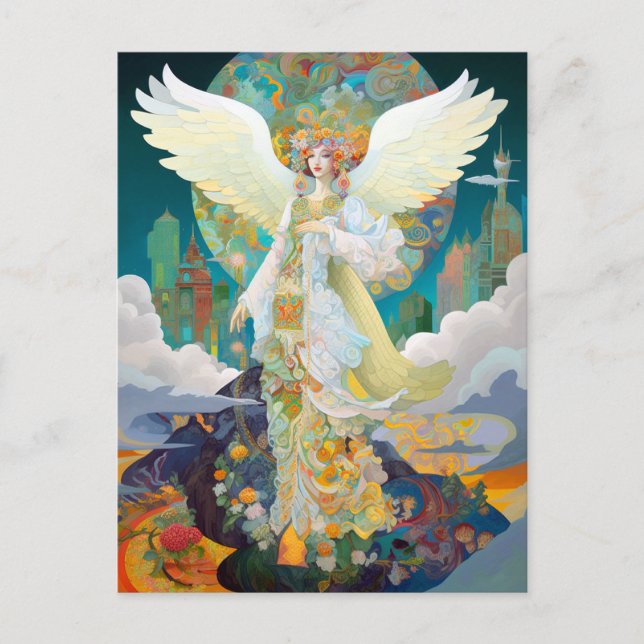 Postal Angel Fantasy Art (Anverso)