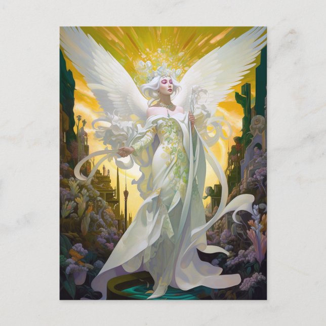 Postal Angel Fantasy Art (Anverso)