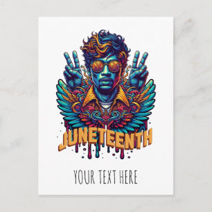 Postal Ángel genial del Mes de la Historia Negra de Junet