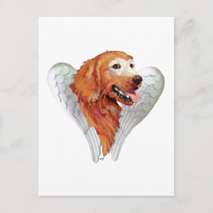 Postal Ángel Golden Retriever