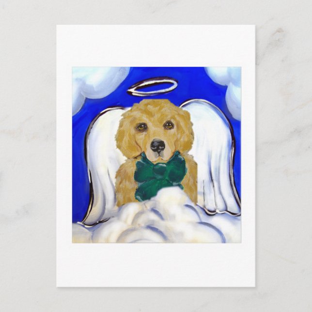Postal Ángel Golden Retriever (Anverso)