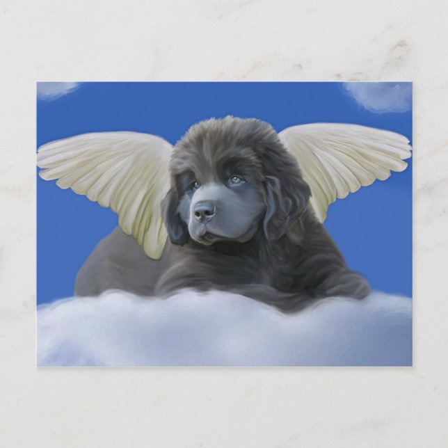 Postal Ángel gris (Anverso)
