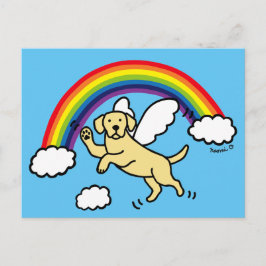 Postal Ángel Guardián del Labrador Amarillo (Puente Arcoi