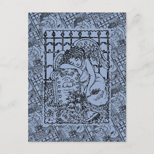 POSTAL ÁNGEL GUARDIANO LLOVIENTE, SÍNTESIS DE DURACIÓN DE (Anverso)