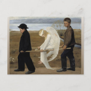 Postal Ángel herido