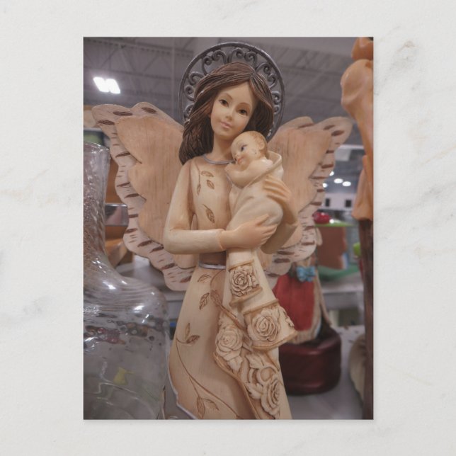 Postal Angel Holding Infant (Anverso)