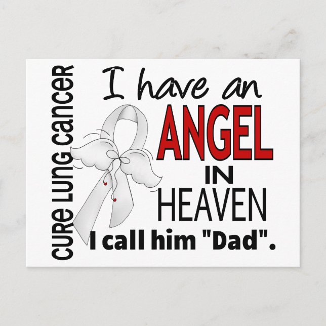 Postal Angel In Heaven Dad Lung Cancer (Anverso)