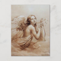 ANGEL JUGANDO LYRA SOBRE LAS NUBES