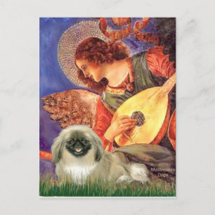 Postal Ángel Mandolin - Pekingese 1b
