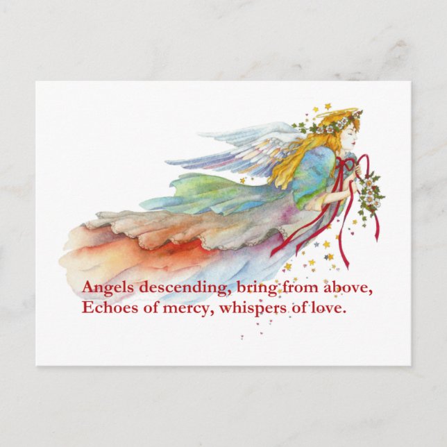 Postal Angel Mercy Love (Anverso)
