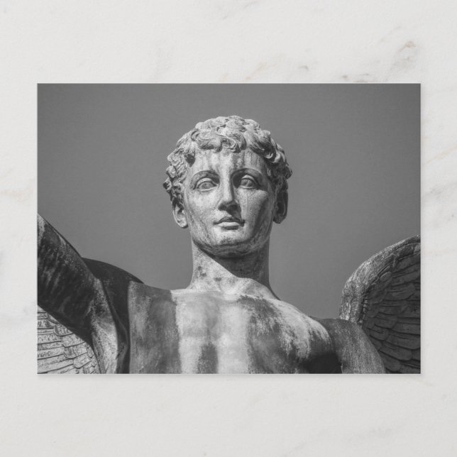 Postal Ángel, Monumento Nacional de Guerra de Gales. Card (Anverso)