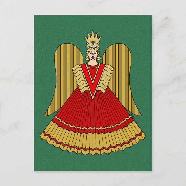 Postal Angel Navidades de Nuremberg (Anverso)