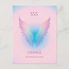 Postal Ángel Número Aura 555 Cambio