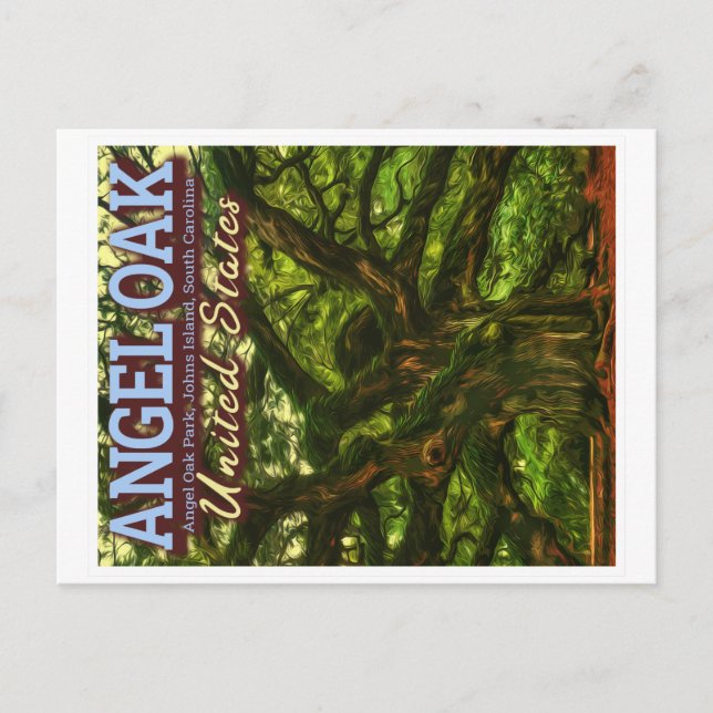 POSTAL ANGEL OAK - CHARLESTON SOUTH CAROLINA US (Anverso)
