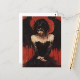 Postal Ángel oscuro
