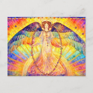Postal Ángel Retro Morning Glory