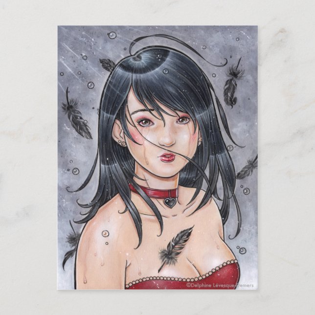 Postal Angel rota (Anverso)