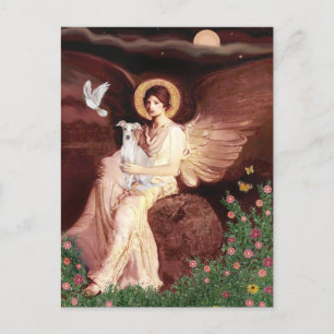 Postal Ángel Sentado - Lebrel Italiano 7