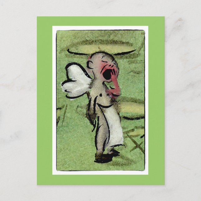 Postal Ángel somnoliento (Anverso)
