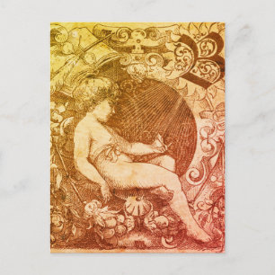 Postal Ángel soñador
