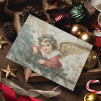 Ángel Vintage Decoupage Navidad