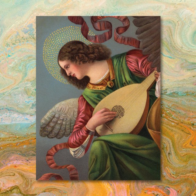 Postal Angel with a Lute Postcard (Subido por el creador)