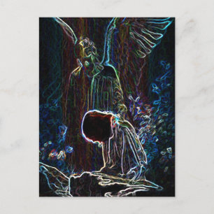 Postal Ángel y Jesús